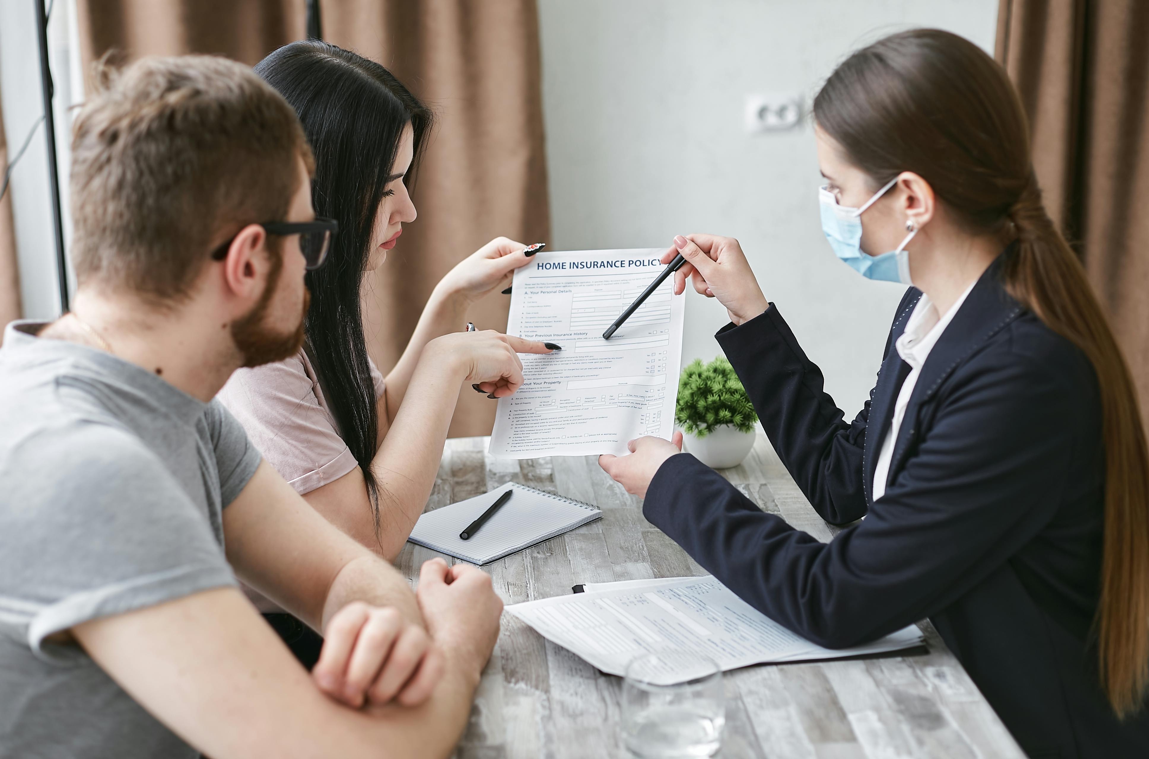 Financial advisor discussing investment review schedule